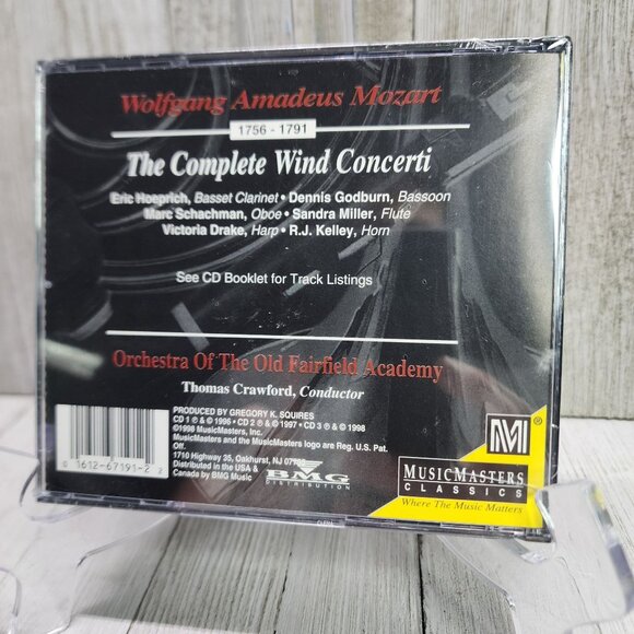 Vintage Mozart: The Complete Wind Concerti CD 1998 - 3-CD SET - NEW SEALED! - Picture 3 of 4